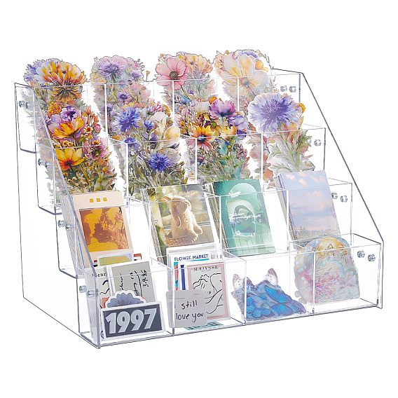 4-уровневые подставки для пластиковых карт, прямоугольные