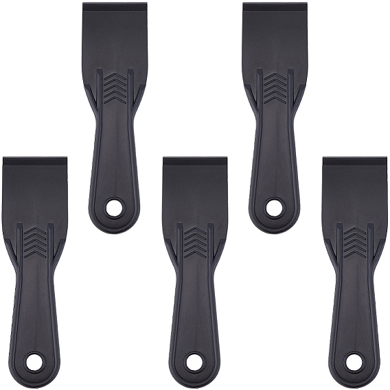 5шт. скребки из АБС-пластика, шпатель скребок, трапециевидные, для наклеивания обоев, применение клея, выпечка
