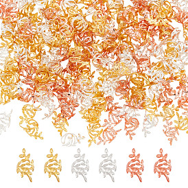 300шт 3 цвета железные дреды плетение бусины, для укладки волос, лист