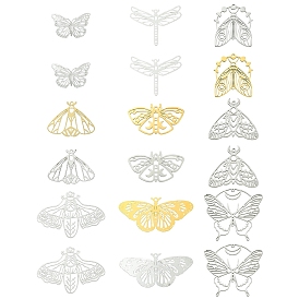 Набор для поиска ювелирных изделий из нержавеющей стали с насекомыми своими руками, включая филигранные подвески и подвески