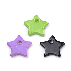 Spray Paint Freshwater Shell Charms, Star