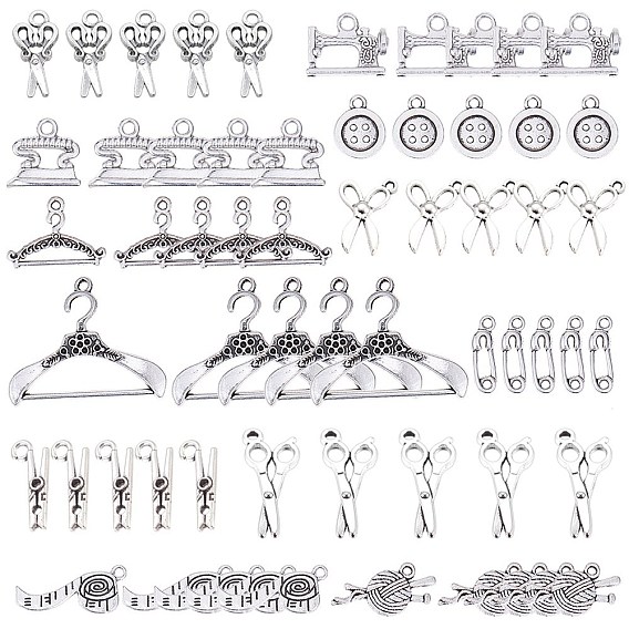 Сплавочные подвески тибетского стиля, тема инструмента, разнообразные