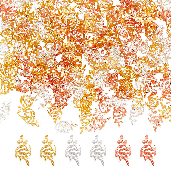 300шт 3 цвета железные дреды плетение бусины, для укладки волос, лист