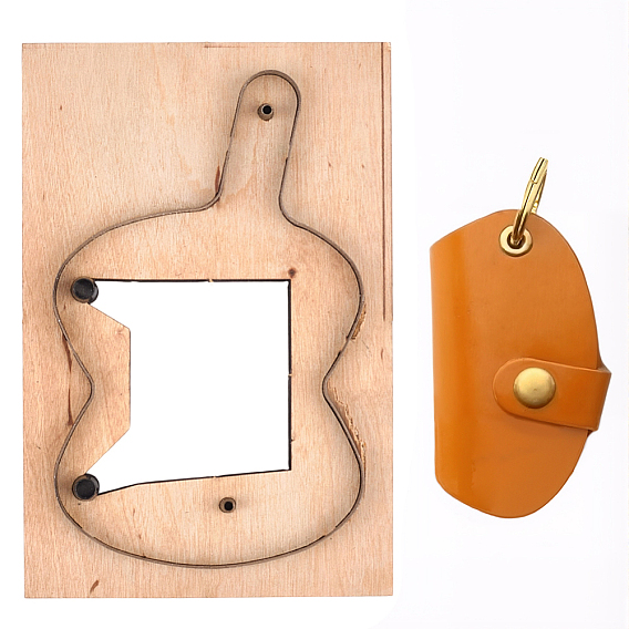 Прямоугольная форма для высечки кожи из дерева и углеродистой стали, пресс-форма для тиснения, инструмент для работы с кожей