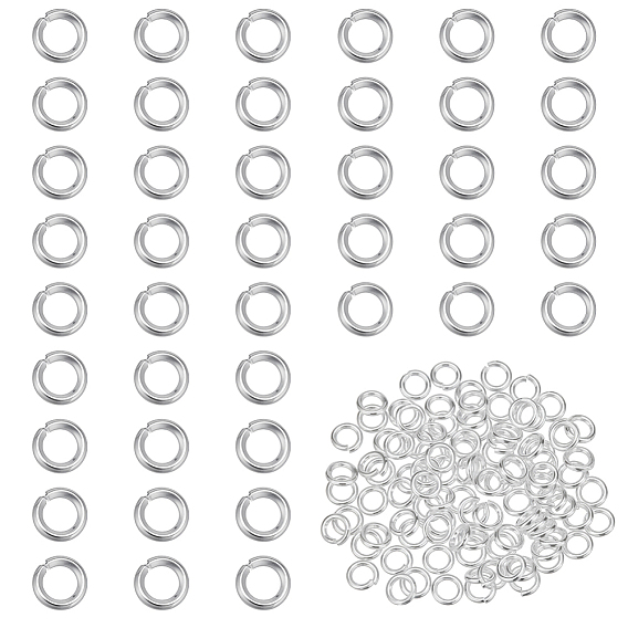 100шт стойка покрытие латунь открытые соединительные кольца, долговечный