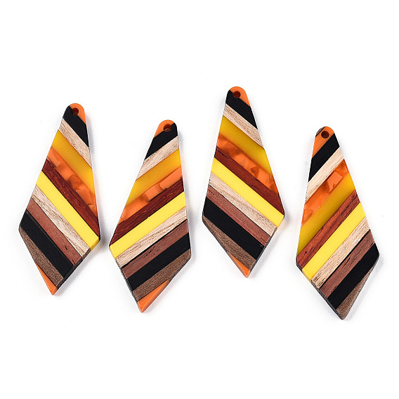 Большие подвески из прозрачной смолы и орехового дерева, воздушный змей очарование