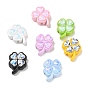 Acrylic Rhinestone Beads, Four Leaf Clover