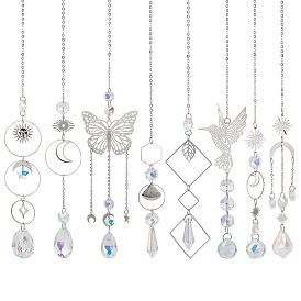 Набор для самостоятельного изготовления ловцов солнца, с латунным открытым соединительным кольцом, 304 & 201 подвески-соединители из нержавеющей стали, удлинитель цепи из цинкового сплава