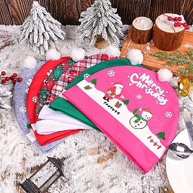 Cloth Santa Hat Car Headrest Cover, Christmas Theme Interior Vehicle Accessories