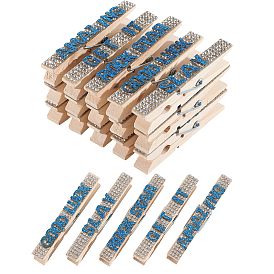 30 шт. 5 стили стразы для черлидинга, деревянные значки для соревнований, прищепки для белья, амулеты