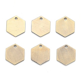 Латунь прелести, штамповка пустой метки, долговечный, шестиугольник