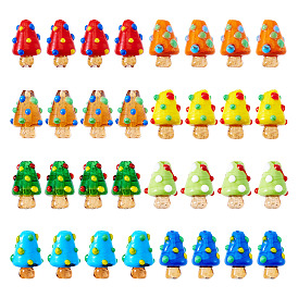 32шт 8цвета бусины ручной работы лэмпворк неровные, грибные прелести