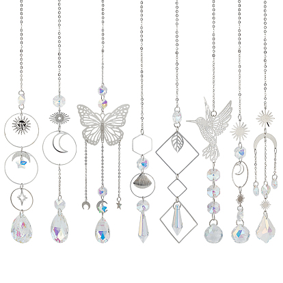 Набор для самостоятельного изготовления ловцов солнца, с латунным открытым соединительным кольцом, 304 & 201 подвески-соединители из нержавеющей стали, удлинитель цепи из цинкового сплава