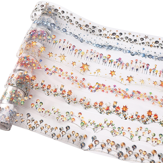 8 рулоны 8 цветные самоклеящиеся бумажные декоративные наклейки для животных, Украшение дневника для фотоальбома своими руками