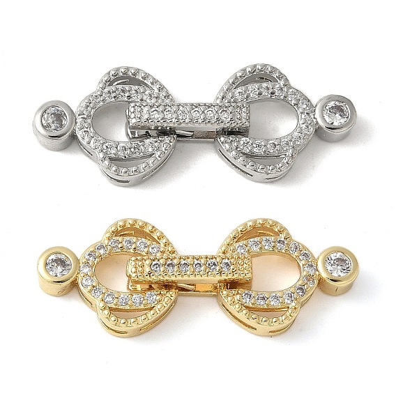 Латунный паве из прозрачного кубического циркония с застежками, без свинца и без кадмия, долговечный, стойки покрытие, корона