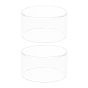 2Pcs Column Acrylic Cover, Display Frame Dust Cover