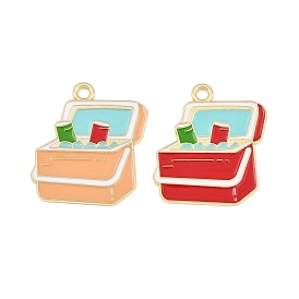 Pendentifs en émail , breloques pour boîte isotherme, or