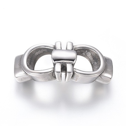 304 ссылки нержавеющей стали, для изготовления кожаных браслетов, прямоугольные