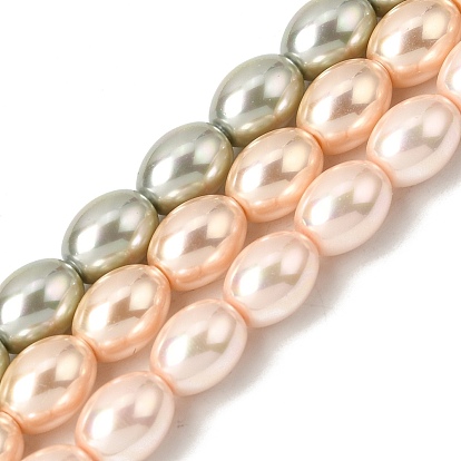 Гальванические оболочки жемчужные бусы пряди, рис