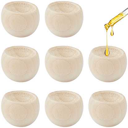 10Pcs Half Round Wooden Aromatherapy Diffuser, Essential Oil Diffuser