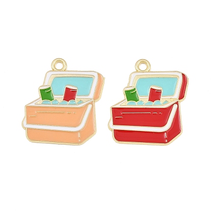 Pendentifs en émail , breloques pour boîte isotherme, or