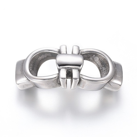 304 ссылки нержавеющей стали, для изготовления кожаных браслетов, прямоугольные