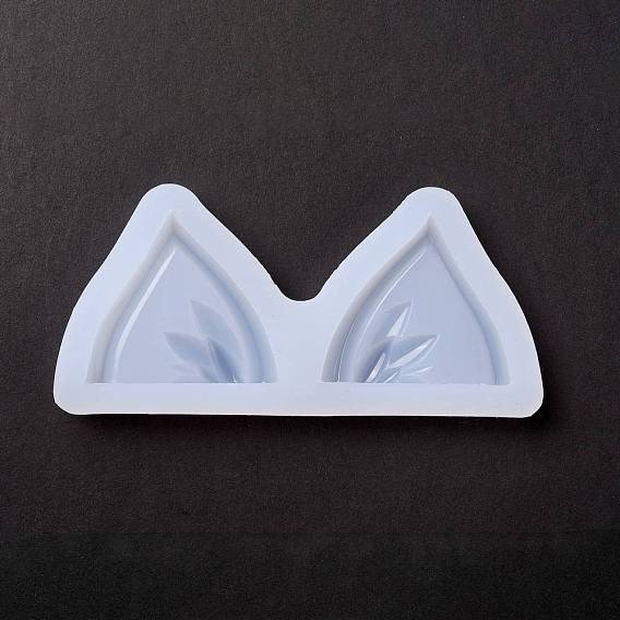 DIY Cat's Ear Cabochon Silicone Molds, Resin Casting Molds, for UV Resin & Epoxy Resin Jewelry Making