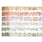 6Rolls 6 Styles Story of Four Seasons PET Self-Adhesive Stickers, for DIY Photo Album Diary Scrapbook Decoration