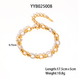 304 набор браслетов-цепочек из нержавеющей стали для женщин