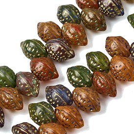 Выпечка краска бисер пряди, золотой металл обвитыми, двухконусные