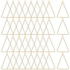 40 шт. латунные подвески для разъемов, треугольные ссылки