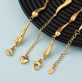 304 ожерелья из звеньев цепи из нержавеющей стали для женщин, золотые