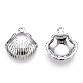 Charmes en laiton, sans nickel, charme de coquillage