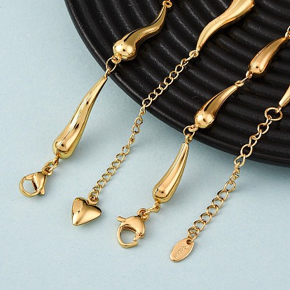 304 ожерелья из звеньев цепи из нержавеющей стали для женщин, золотые