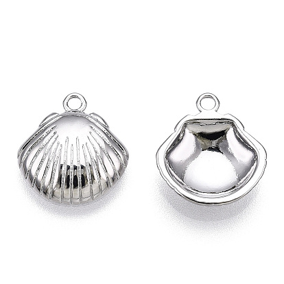 Charmes en laiton, sans nickel, charme de coquillage