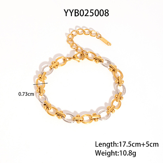 304 набор браслетов-цепочек из нержавеющей стали для женщин