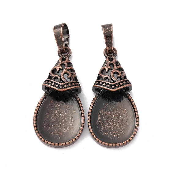 Сеттинги для кулона (кабошонов), латунь , слезинки, без кадмия и без свинца