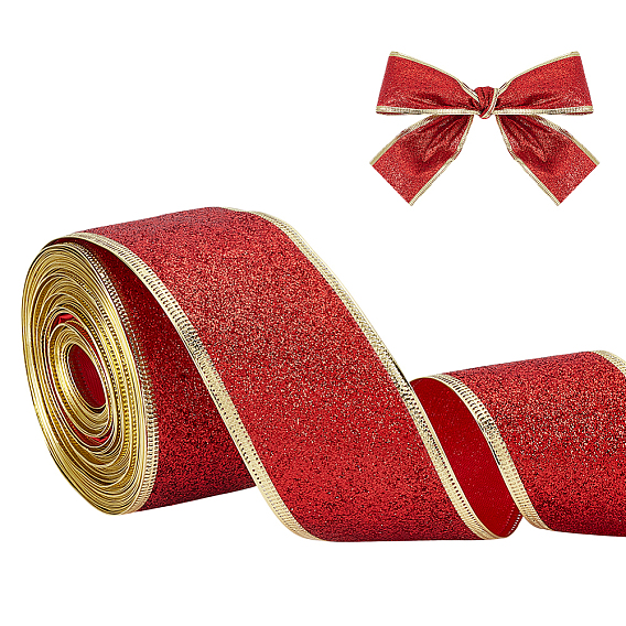 20ярдов полиэфирных лент, с блеском порошок, для подарочной упаковки