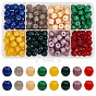 Opaque Solid Color Glass Beads Strands, Barrel