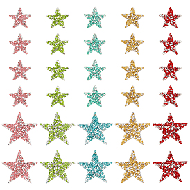 30шт 10 стили звезда исправление горный хрусталь, аппликации из страз, аксессуары для костюма