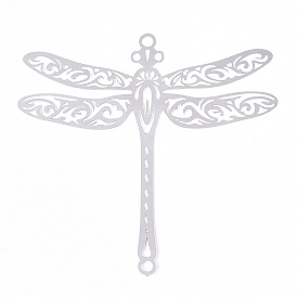 201 Stainless Steel Connector Charms, Dragonfly Links