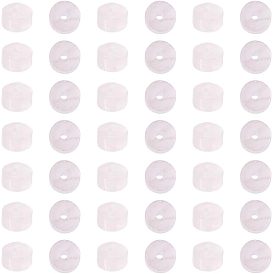 1 brin de perles de quartz rose naturel brins, perles heishi, Plat rond / disque