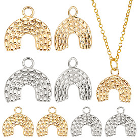 12 шт 2 цвета латунные подвески, радужные прелести