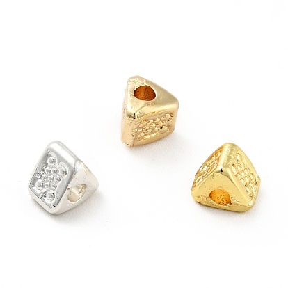 Rack Plating Alloy Beads, Long-Lasting Plated, Cadmium Free & Lead Free, Triangle