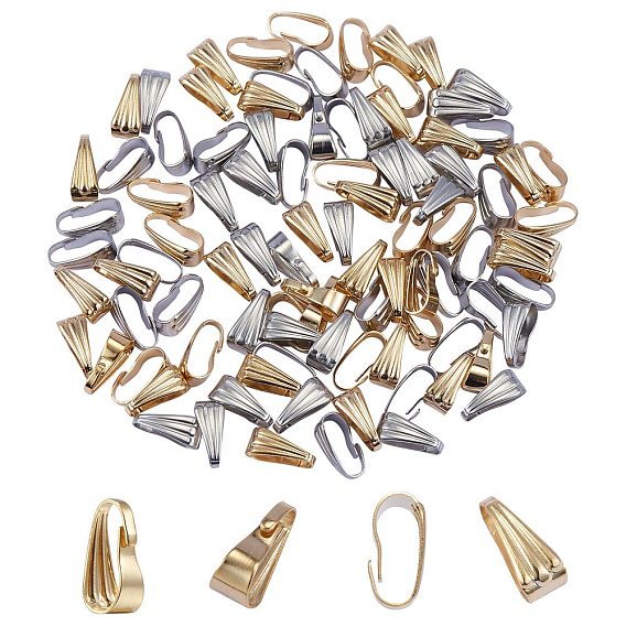 100 шт. 2 цвет 304 нержавеющая сталь на скобах