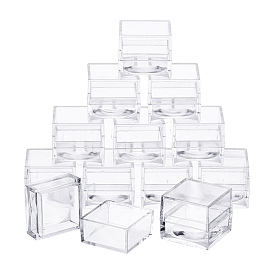 Transparent Plastic Box, for Diamonds, Jade, Coins Packing Box, Square