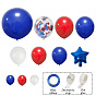Набор резиновых надувных шаров, праздничные украшения для вечеринки в честь Дня независимости, круглый и звездный