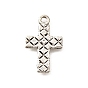 Сплавочные подвески тибетского стиля, без кадмия и без свинца, крест прелести