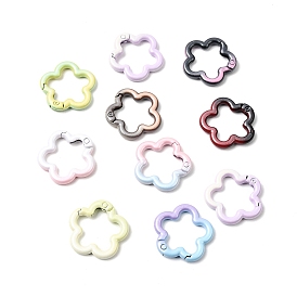 Кольца пружинные затворные из сплава с распылительной краской, цветок