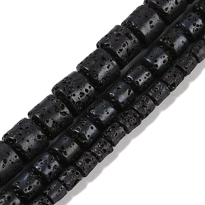 Бусы из натуральной лавы, колонка